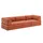 Innovation Living Schlafcouch Polyester 3-Sitzer Rust Orange