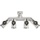 Geka GEKA® Vierwegeventil Außengewinde 4 x 3/4 Zoll & Muttern-Gewinde 3/4 Zoll