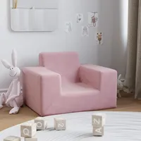 vidaXL Kindersofa Rosa Weich Plüsch