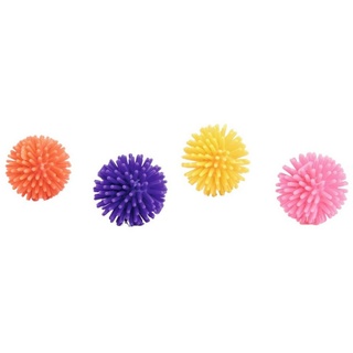beeztees Katze IGELSPIELBALL 4ST 3,5, Katzenspielzeug Igelball 4 Stück - Bunte Spielbälle für Katzen 3,5cm