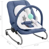 vidaXL vidaXL, Babywippe Marineblau Stahl