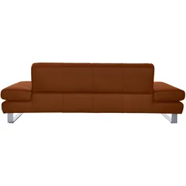 W.Schillig Couch Leder 3-Sitzer Braun