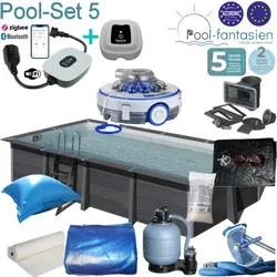 Gre Composite Rechteckpool 606 x 326 x124 cm SET 5