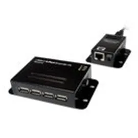 Logilink UA0252 USB 2.0 Extender bis 50m mit 1 Port, PoE Schwarz