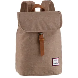 Cityrucksack KANGAROOS, Gr. B/H/T: 25cm x 40cm x 13cm, beige (sand), Nylon, casual, Rucksäcke Cityrucksack, in schlichter Optik