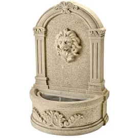MARELIDA Wandbrunnen mit Löwenkopf 54cm