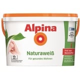 Alpina Wandfarbe Naturaweiß matt – ergiebig, gut deckend & reinigungsfähig – 10 Liter