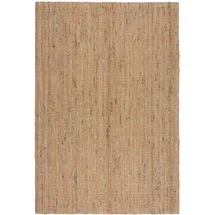KADIMA DESIGN Jute Teppich handgewebt strapazierfähig naturfaser | 200x290cm