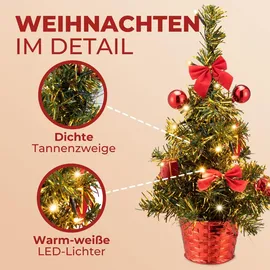 CASARIA Weihnachtsbaum künstlich 36cm Timer