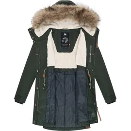 Ragwear Winterjacke "Tawny", Damen, Gr. M (38), grün (flaschengrün), Außenmaterial: 65% Polyester, 35% Baumwolle. Innenfutter: 100% Polyester. Wattierung: 100% Polyester, tailliert ca.