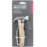 Kikkerland Multifunktionswerkzeug Holz "Hammer Tool", CD502-W