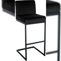 CLP Barhocker Hopewell Samt schwarz