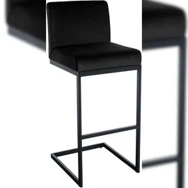 CLP Barhocker Hopewell Samt schwarz