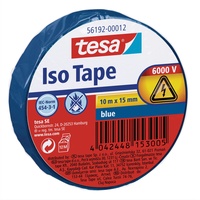 Tesa Iso Tape Isolierband blau 15mm/10m, 1 Stück (56192-12)