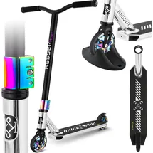 Kesser KESSER® Stunt Scooter X-Limit-Pro 360° Lenkung Funscooter Stuntscooter mit Ständer ABEC 9 Kugellagern, 110 mm PU Räder Kickscooter Tretroller Cityroller Trick Roller für Kinder Erwachsene