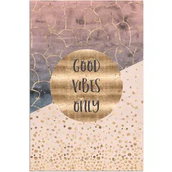 Artland Wandbild »Nur gute Schwingungen«, Sprüche & Texte, (1 St.), als Alubild, Outdoorbild, Leinwandbild, Wandaufkleber, versch. Größen Artland Farbe Bild(er): goldfarben