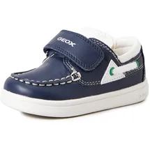GEOX Jungen B Djrock Boy C Mokassins, Navy/White, 24