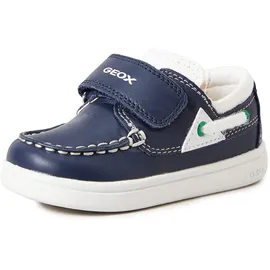 GEOX Jungen B Djrock Boy C Mokassins, Navy/White, 24