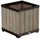 KETER Deco Square 45,5 x 45,5 x 45,5 cm Braun