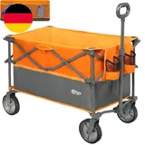 PORTAL Bollerwagen Faltbar 225L XXL Große Ladefläche 120KG Belastbar Handwagen M