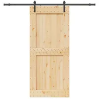 vidaXL Narvik rechts 100 x 210 cm Natürlich/Schwarz