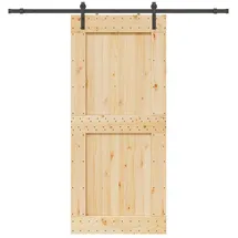 vidaXL Narvik rechts 100 x 210 cm Natürlich/Schwarz