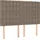 vidaXL Boxspringbett mit Matratze Taupe 140x200 cm Stoff