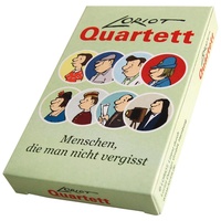 Inkognito Loriot Quartett „Menschen, die man nicht vergisst“ für 2-4 Spieler, ab 3 Jahren, 32 Karten 9,5 x 6 x 1,3 cm • 66082 ''Loriot Quartett'' • Games • Kartenspiele