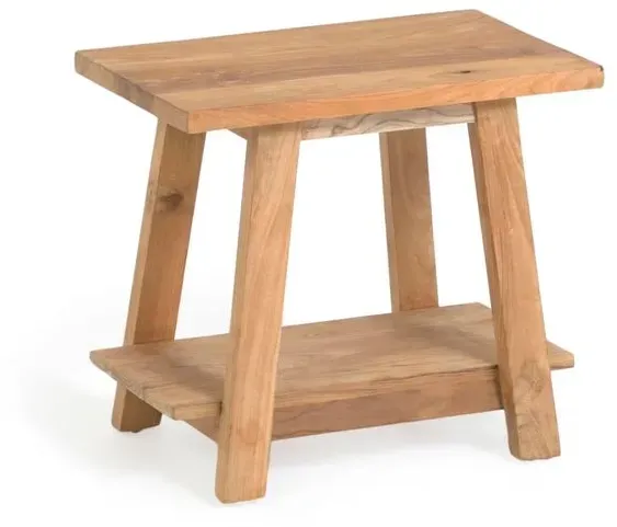 DAHEIM Hocker Safara Holz Braun Teak