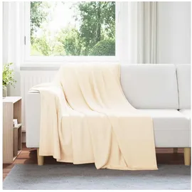 vidaXL Bettüberwurf 200 x 150 cm Creme/Weiß