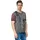 RUSTY NEAL T-Shirt RUSTY NEAL, Herren, Gr. XL, grau (anthrazit), 100% Baumwolle, bedruckt, normal, V-Ausschnitt, Shirts T-Shirt, mit V-Neck