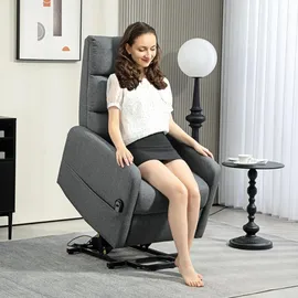 Homcom Fernsehsessel mit Aufstehhilfe Polyester