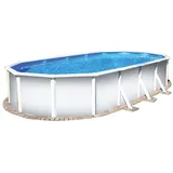 Planet Pool Stahlwandpool Classic oval 730 x 375 x 120 cm inkl. Einbauskimmer