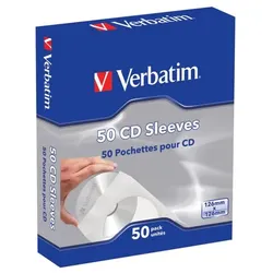 Verbatim CD / DVD Papierhülle Papersleeve 50 Pack