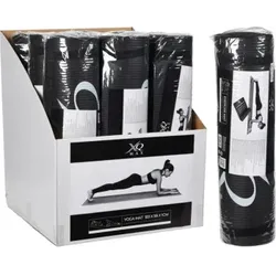 XQ Max Fitnessmatte für Männer und Frauen. Yogamatte für Anfänger. verdickt. verbreitert. verlängert. rutschfest. für Sporttraining. Schallschutzmatte für den Haushalt. Schwarz