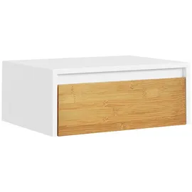 SoBuy Nachttisch mit Schublade und Led-licht FBT174-E-WN