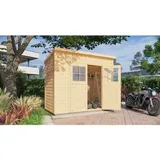 Gerätehaus Alster Gerätehaus aus Holz, Geräteschrank mit 19 mm Wandstärke, Gartenhaus mit Montagematerial - Alpholz