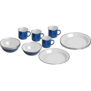 Brunner Eastwood Geschirrset Blau/Weiß 12-tlg.