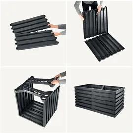 GARANTIA Skyline 161 x 80 x 75 cm Grau