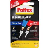 Pattex Ultra Gel Sekundenkleber 2x 3,0 g