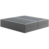 home collective Boxspringbett 200 x 200 cm H2 Grau