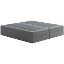 home collective Boxspringbett 200 x 200 cm H2 Grau