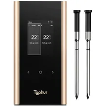 typhur Grillthermometer Größe 2 Sonden Gold/Schwarz