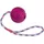 Nobby Vollgummi Ball mit Nylonseil lila