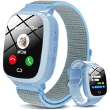 4G Smartwatch Kinder mit GPS und Telefon, Kinder Uhr mit WiFi, SOS, HD Videoanruf, Anrufe, Schulmodus, Wecker, Kinderuhr Telefonieren für Mädchen Jungen 4-12 Jahre Geschenk, Kids Smart Watch