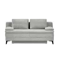 Sofa.de Schlafsofa Boxspring Ciri ¦ grau ¦ Maße (cm): B: 200 H: 93 T: 107