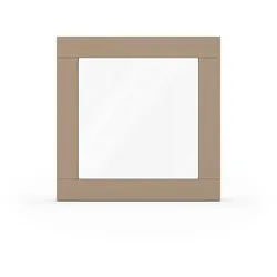 Fenster Graubeige RAL 1019, Holzfenster, Classic IV 68, 510 x 510 mm, einteilig, festverglast, individuell konfigurieren