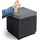 ALLIBERT Cube Sitzhocker 42 x 42 x 39 cm graphitgrau inkl. Kissen