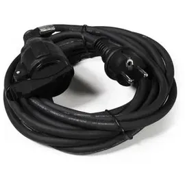 McPower Netzkabel Schutzkontakt-Verlängerung McPower, 5m, 3x1,5mm2, IP44, schwarz,