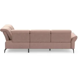 Home Affaire Ecksofa HOME AFFAIRE "Coco L-Form", rosa (altrosa), B:294cm T:242cm, 95% Polyester, 5% Polyamid, Sofas, Ecksofa, Sitztiefen-, Arm- und Kopfteilverstellung, Cord-Bezug, Fußhöhe 15 cm
